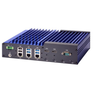 Axiomtek ROBOX300 AMR Controller, 11th gen Intel Core i5 processor, LAN, USB 3.2, RS-232/422/485, CAN, DIO, & Wi-Fi/Bluetooth/5G/LTE